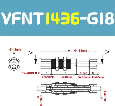 Manipulator Fixture Vacuum Suction Cup VFNT Anti-Rotation Buffer Hardware Bracket Suspension(VFNT2051-G18) in Kuwait