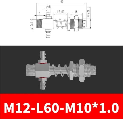 M12 -L50 ~ L100 M10*1.0 حامل مصاصة مطاطية لأجهزة روبوت الأسنان الحلزونية (M12-L100-M10-1.0) in Saudi Arabia
