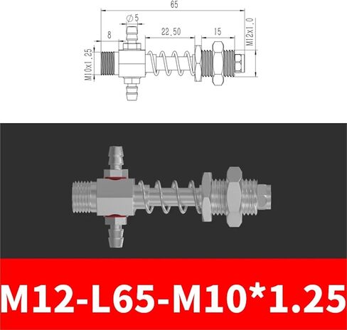 M12 -L50 ~ L100 M10*1.0 حامل مصاصة مطاطية لأجهزة روبوت الأسنان الحلزونية (M12-L100-M10-1.0) in Saudi Arabia