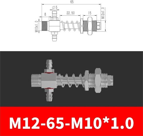 M12 -L50 ~ L100 M10*1.0 حامل مصاصة مطاطية لأجهزة روبوت الأسنان الحلزونية (M12-L100-M10-1.0) in Saudi Arabia