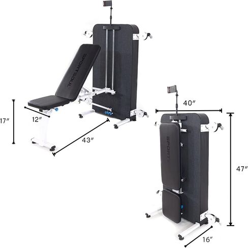 صالة الألعاب الرياضية المنزلية التجميل الصالة الرياضية الكلية للجسم ، أبيض ، رمادي (GWY009) in Kuwait