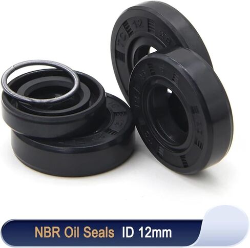 Hardware Fittings 2/5/10pcs NBR Oil Seal ID 12mm TC-12 * 19/20/21/26/28/30/32/35 * 5/6/7/8/10 Nitrile Rubber Shaft Double Lip Gasket Seal Washer(5pcs,12x28x8mm) in Kuwait