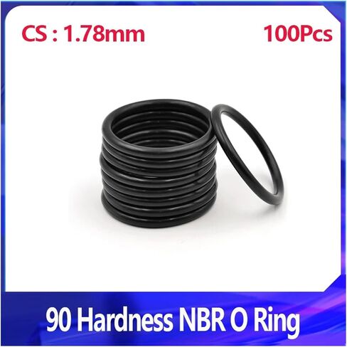 أجهزة تجهيزات 100 PCS 90 صلابة NBR O RING CS 1.78mm نتريل ختم حلقة الختم جولة O-type التآكل مقاومة غسالة الغسالة (ID 28.3mm-1.78mm) in Kuwait