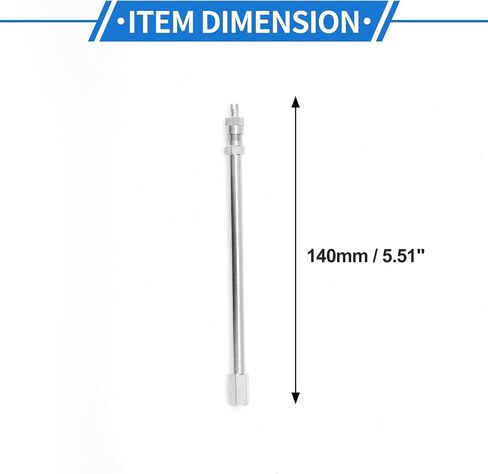 1pc 130mm صمام الإطارات تمديد النيكل المطحون 180 درجة صمام الإطارات موسع جذع للدراجة النارية للدراجة النارية RV دراجة الشاحنة in Kuwait