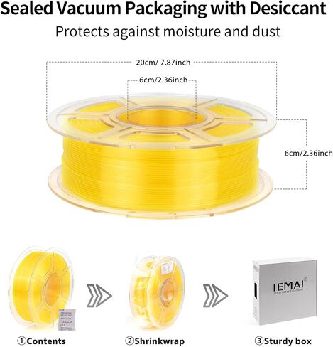 IEMAI Pink Silk PLA Filament 1.75mm, 3D Printer Filament with Silky Glossy Finish, Max 600mm/s Printing, Enhanced Toughness & Neatly Wound, 1kg Spool for Art & Home Décor in Saudi Arabia