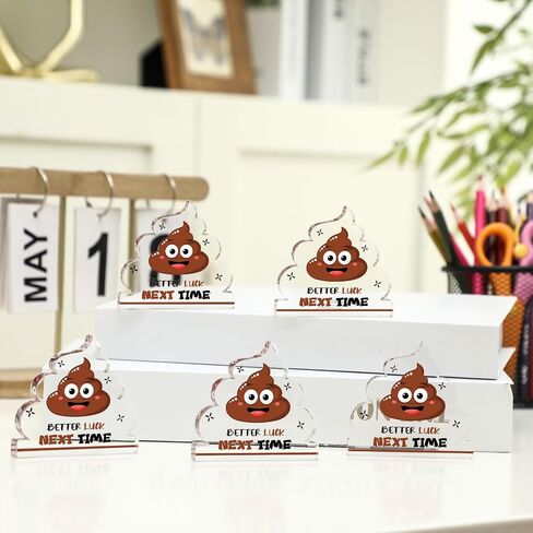 12 Pcs Acrylic Awards Trophies Employee Appreciation Gifts Bulk Cute Funny Trophy Thank You Award Trophy Team Gifts for Employees Adults Favors Office Decorations in Saudi Arabia