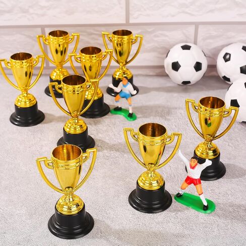جوائز صغيرة كبيرة للأطفال ، والذهب من البلاستيك كؤوس الكأس الصغيرة للبطولات والمسابقات الرياضية (3.4in) in Kuwait