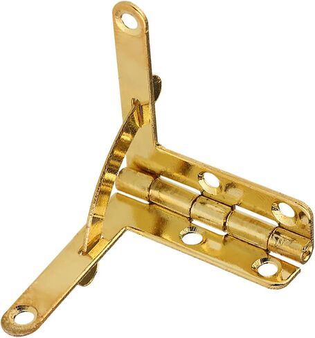 20pcs 90 Degree Angle Support Spring Hinge 1.2 x 1.3inch Mortise Spring Hinge for Small Jewelry Wine Case Watch Box Lid (Gold) in Saudi Arabia