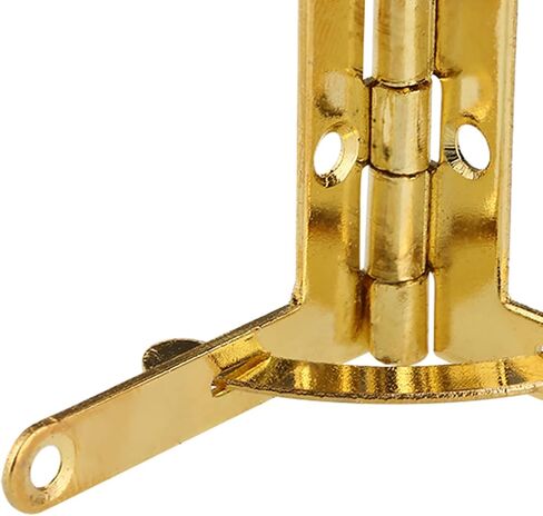 20pcs 90 Degree Angle Support Spring Hinge 1.2 x 1.3inch Mortise Spring Hinge for Small Jewelry Wine Case Watch Box Lid (Gold) in Saudi Arabia