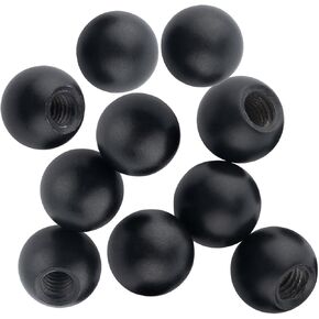 10 Pcs Black M4 Thread Cap Nuts Knob, Plain Carbon Steel Screw Caps Ball Lamp Decoration, Light Fixture Fastening Nuts, Decorative Screw Caps Cover for Furniture Lighting in Saudi Arabia
