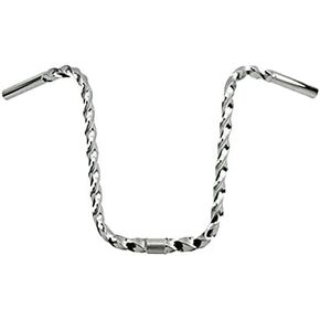 Chrome 15" All Square Twisted bike Handlebar 25.4mm. Lowrider Bicycle Handlebar, Bike handle bar. in Saudi Arabia