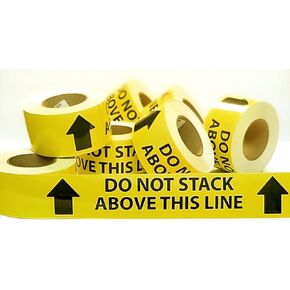 3 "× 200" لا تكدس أعلاه. شريط لاصق فينيل نادوكو -ممر علامات 3 × 200 قدم ، نص أسود على الأصفر ، سميكة 4 ملايين ، دائمة أكريليك ، W -2 ، -40 إلى 176 درجة فهرنهايت ، الاستخدام الصناعي in Kuwait