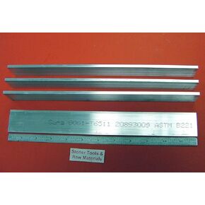 4 Pieces 3/16" X 1-1/2" ALUMINUM 6061 FLAT BAR 12" long T6511 .187" Mill StockF in Saudi Arabia