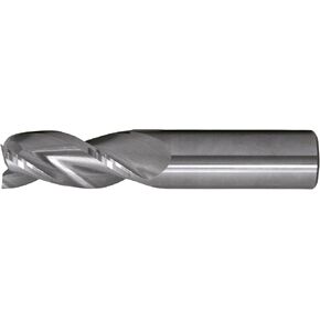 Cleveland C72390 CEM-AM3 Imperial Long Corner Radius End Mill, 3/8 in Dia Cutter, 0.03 in Corner Radius, 1-1/2 in Length of Cut, 3 Flutes, 3/8 in Dia Shank, 3-1/2 in OAL, Bright (Each) in Saudi Arabia