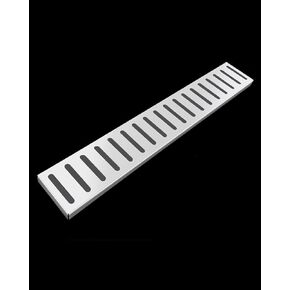 لوحة الصرف في الهواء الطلق ، شبكات تصريف مستطيلة مرئية للمعادن الممرات الخرسانية ، غطاء الخندق في مصنع العشب (100 سم × 15 سم × 2 سم) in Kuwait