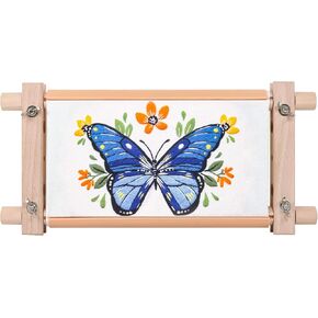 إطار التمرير للتطريز ، إطار غرزة متقاطع قابل للفصل ، حامل التطريز وحامل خياطة اللحف للغرزة المتقاطعة ومشاريع الإبرة والخياطة (33.26 بوصة*11.8 بوصة) in Kuwait