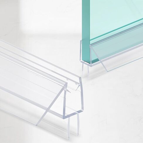 2-Pack Shower Door Bottom Seal, (3/8" x 36") Ultra Clear Glass Shower Door Seal Strip, Stop Leaks and Create a Water Barrier in Saudi Arabia