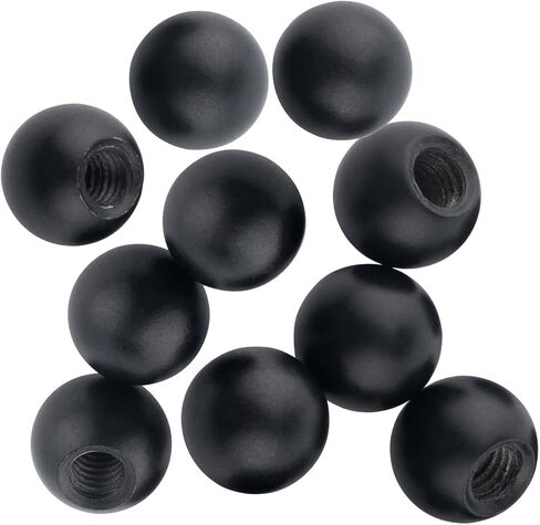 10 Pcs Black M4 Thread Cap Nuts Knob, Plain Carbon Steel Screw Caps Ball Lamp Decoration, Light Fixture Fastening Nuts, Decorative Screw Caps Cover for Furniture Lighting in Saudi Arabia