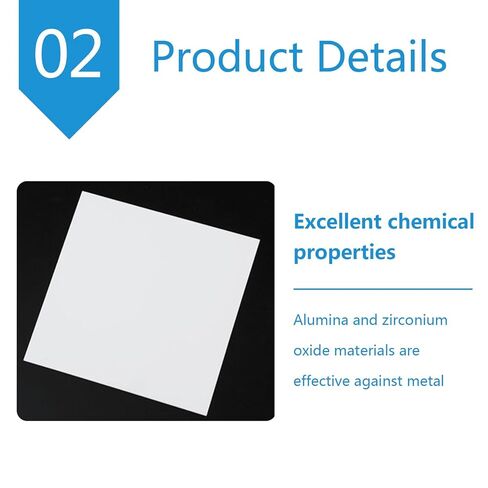 لوحة السيراميك الألومينا العزل ورقة السيراميك الألومينا لمحامل التصنيع ، الطول الجانبي 4 سم in Kuwait