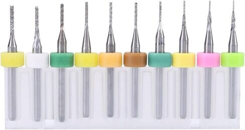 0.5-1.4mm 0.8-3.175mm 1.1-2mm 1.5-2.5mm Bits End Mill Bits 1PCs (1.5-2.5mm 10pc) in Saudi Arabia