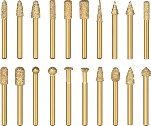 Vacuum Burr Head Grinding Rotary File Bits 1Pcs(6x6mm NO.4) in Saudi Arabia