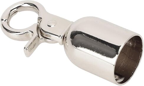 Aramox 15.5mm Diameter Zinc Alloy Cord End Snap Hook - Sturdy Rope End Stopper Set of 10 for Accessories (Silver) in Saudi Arabia