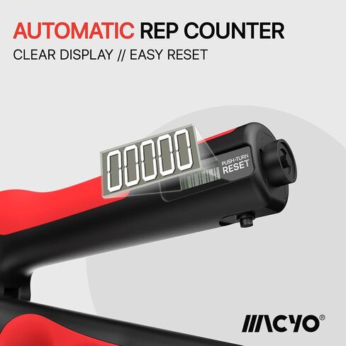 MACYO Grip Strength Trainer with Wider Handles - Adjustable Hand Grip Strengthener 11-220Lbs(5-100KG) for Large Hands, Automatic Counter & Ergonomic Design, Comfortable Forearm Workout for Athletes, Injury Recovery in Saudi Arabia