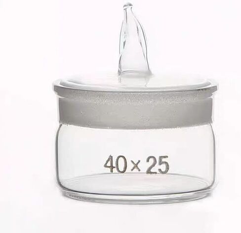 Precision Flat Weighing Bottle - 40x25mm Sealed Glass Weighing Dish for Experiments in Saudi Arabia
