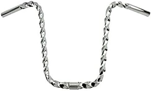 Chrome 15" All Square Twisted bike Handlebar 25.4mm. Lowrider Bicycle Handlebar, Bike handle bar. in Saudi Arabia