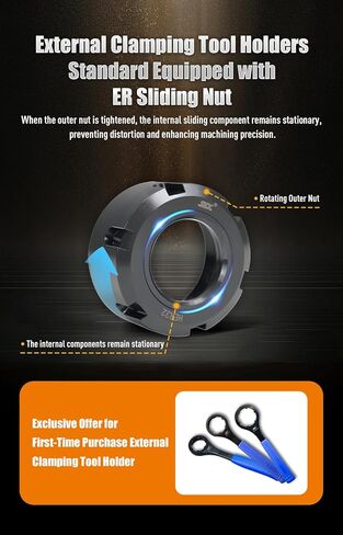 BMT Driven Tool Holder BMT45 Boring Bar Holder Block Turning Tool Holder Block Live Tooling for CNC Lathe BMT45-90°-60-ER25-Y-N Internal Clamping in Saudi Arabia
