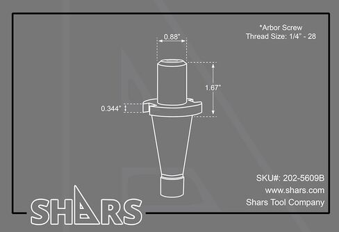 Shars 30 NMTB End Mill Holder CNC 1/4 x 1.67 "TIR 0.00019" NMTB30 NEW 202-5609B P [ in Saudi Arabia