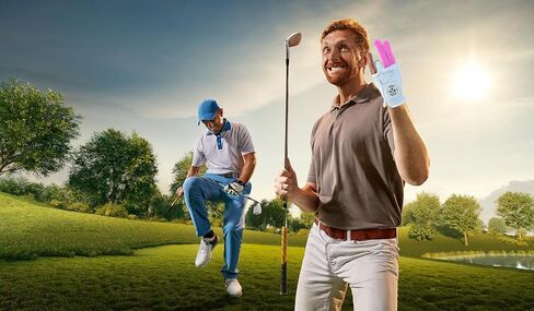 Shocker Funny Golf Glove - Men’s All Weather Grip Durable Premium Japanese Synthetic Leather LH RH Performance Gear S Thru XXL Sizes for Golfers in Kuwait
