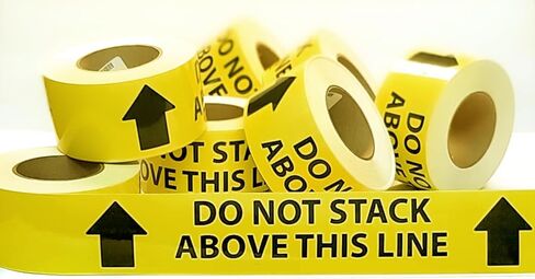 3 "× 200" لا تكدس أعلاه. شريط لاصق فينيل نادوكو -ممر علامات 3 × 200 قدم ، نص أسود على الأصفر ، سميكة 4 ملايين ، دائمة أكريليك ، W -2 ، -40 إلى 176 درجة فهرنهايت ، الاستخدام الصناعي in Kuwait