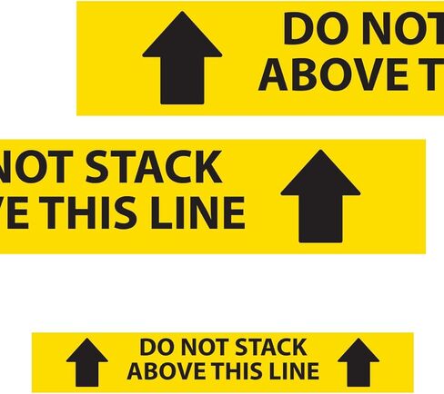 3 "× 200" لا تكدس أعلاه. شريط لاصق فينيل نادوكو -ممر علامات 3 × 200 قدم ، نص أسود على الأصفر ، سميكة 4 ملايين ، دائمة أكريليك ، W -2 ، -40 إلى 176 درجة فهرنهايت ، الاستخدام الصناعي in Kuwait