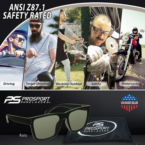 proSPORT Safety Glasses Sunglass Large Wide Big Tall Men Protective Z87 Lens Outdoor Indoor Work in Saudi Arabia