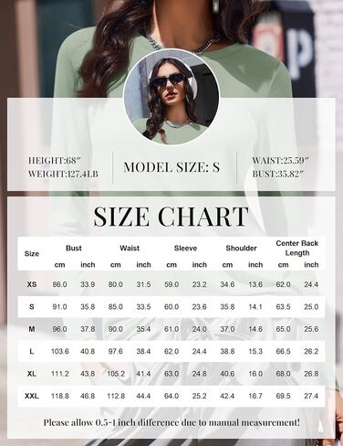 ekouaer 3 حزمة قمصان طويلة الأكمام للنساء طاقم الرقبة قمم حرارية خفيفة الوزن طبقة أقل من tees 2025 s-xxl in Saudi Arabia