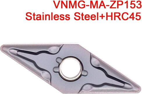 5pcs VNMG 1604 04 08 ZP153 ZC35 ZC25 إدراج كربيد الصلبة القابلة للفهرسة لأدوات القطع في تحويل الصلب CNC (TM-ZC25 ، VNMG160404) in Saudi Arabia