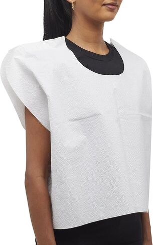 McKesson Exam Capes [100 Count] Tissue/Poly/Tissue, Disposable Medical Gowns, Front/Back Opening Without Closure, White in Saudi Arabia