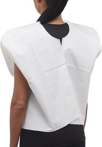 McKesson Exam Capes [100 Count] Tissue/Poly/Tissue, Disposable Medical Gowns, Front/Back Opening Without Closure, White in Saudi Arabia