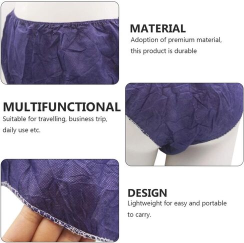 Kesyoo 50pcs Womens Portable Travel Spa Spa سراويل داخلية غير منسوجة يمكن التخلص منها لأي Ocassion (الأزرق) in Saudi Arabia