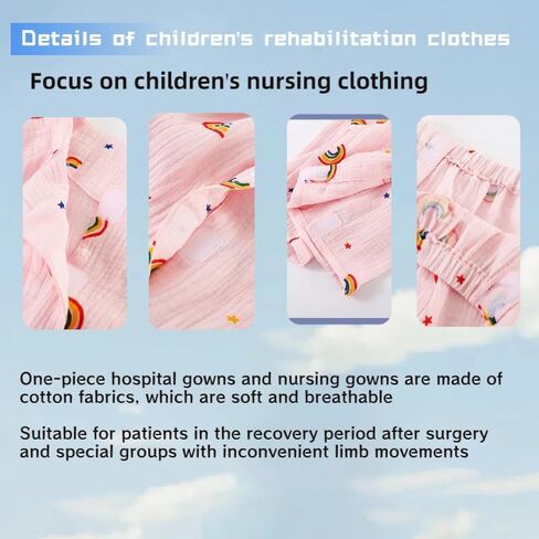 Disability Clothing for Home Care Postoperative Fracture Paste Long-Sleeved Suit for Kids Gauze and Cotton in Saudi Arabia
