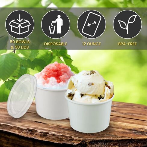Smygoods White Paper Cone Cups 4.5 Oz, Snow Cone Cups (400 Count) in Kuwait