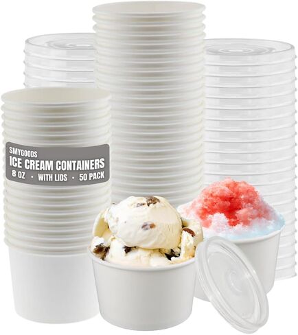 Smygoods White Paper Cone Cups 4.5 Oz, Snow Cone Cups (400 Count) in Kuwait