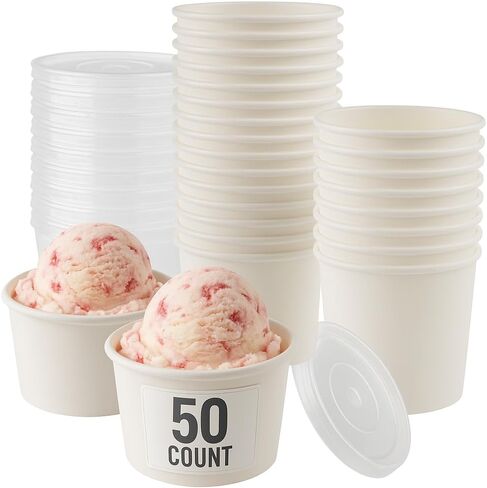 Smygoods White Paper Cone Cups 4.5 Oz, Snow Cone Cups (400 Count) in Kuwait