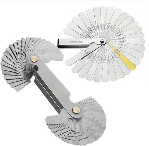 Thread Gauge Whitworth 55 Degree & Metric 60 Degree & US 60 Degree Metric & Imperial & US Screw Gauge SAE Thread Pitch Gauge Whith Locking Devices for Industrial Measurement Garage Workshop Plumbing in Saudi Arabia