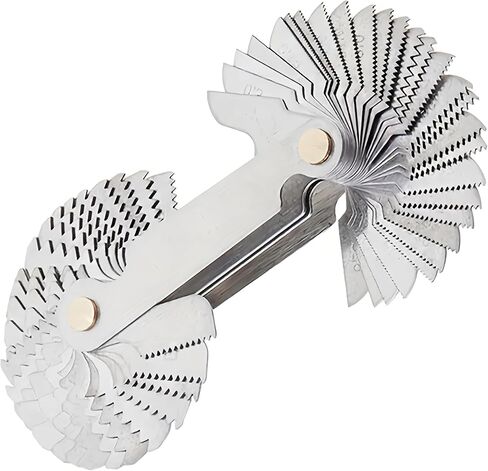 Thread Gauge Whitworth 55 Degree & Metric 60 Degree & US 60 Degree Metric & Imperial & US Screw Gauge SAE Thread Pitch Gauge Whith Locking Devices for Industrial Measurement Garage Workshop Plumbing in Saudi Arabia