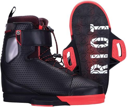Hyperlite Riot Mens Wakeboard Bindings Black/Red 12 in Saudi Arabia