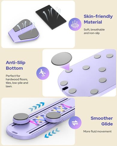 لوحة بيلاتيس ، مصلحة بيلاتيس القابلة للطي مجموعة 7 في 1 معدات بيلاتيس متعددة الأغراض للنساء تدريبات كاملة الجسم في المنزل ، Rayspace Portable AB Core Trainer ، لوحة تمرين مع Timer & Resistance Band in Kuwait