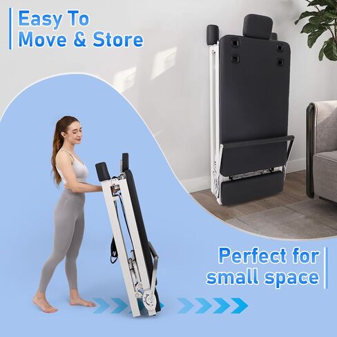 Pilates Reformer, 91In Foldable Pilates Reformer Machine for Home Use, Pilates Equipment with Jump Board & Dual Resistance – Adjustable Home Gym Equipment for Full-Body Workout, 500 lbs Capacity in Saudi Arabia