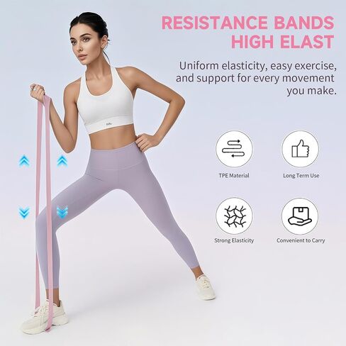 Pilates Essential Kit - Home Pilates Equipment Set - with Toning Pilates Ring & Long Resistance Bands & 3 Level Pilates Loop Bands & Soft Pilates Ball & Pilates Grip Socks in Saudi Arabia
